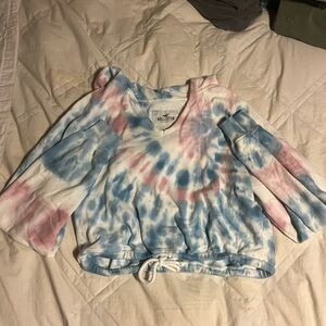 Tie die hoodie size: small brand: Hollister
